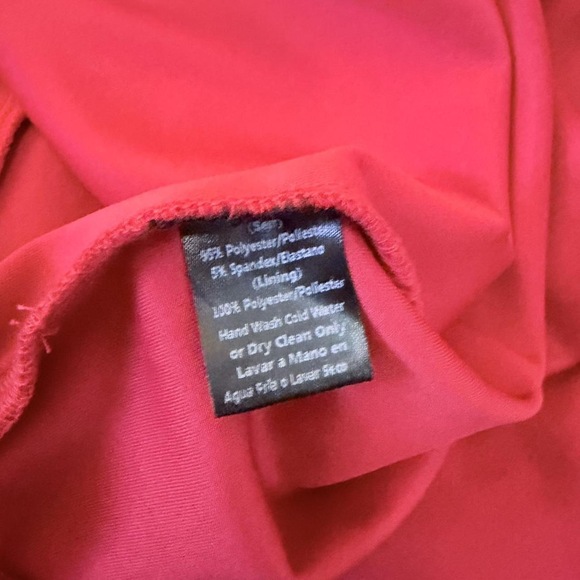 Symphony Plus size Red Jumpsuit cherry red sleeveless wide leg jumpsuit palazzo - Picture 7 of 8